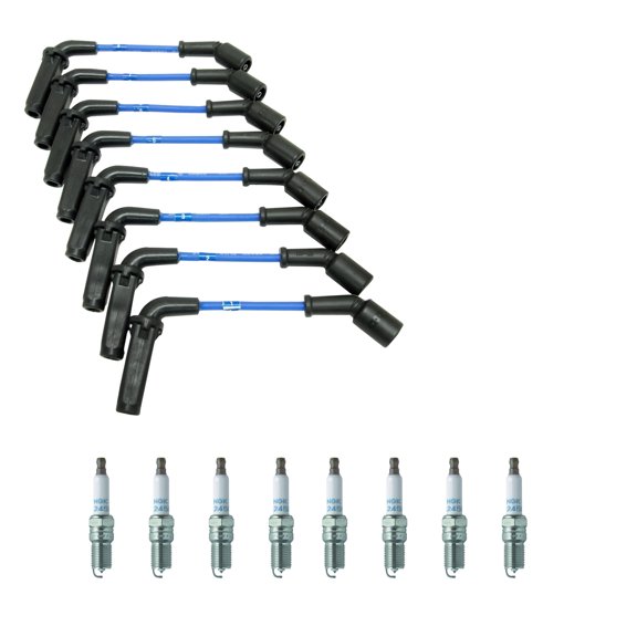 NGK Wire Set And 8 Laser Platinum Spark Plugs Kit for Envoy XLL Express 3500 V8