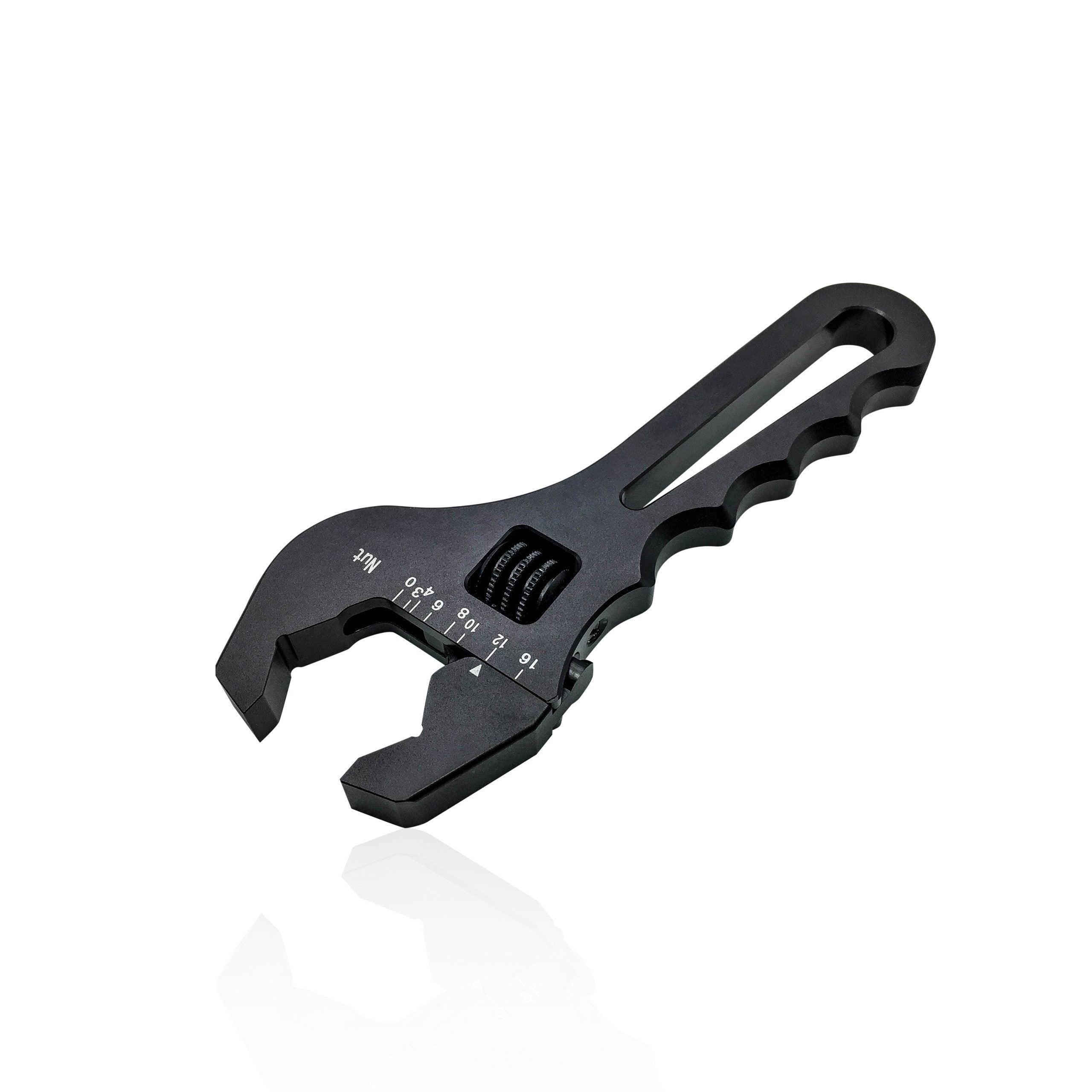 NGR AN Adjustable Wrench (3AN-16AN) Black Anodized