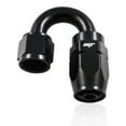 thumbnail image 1 of NGR 8AN 180 Degree Fitting - Black Anodized T-6061 Aluminum Swivel Hose Fitting - Fuel, Oil, Water, E85 - Universal Performance AN Fittings, 1 of 4