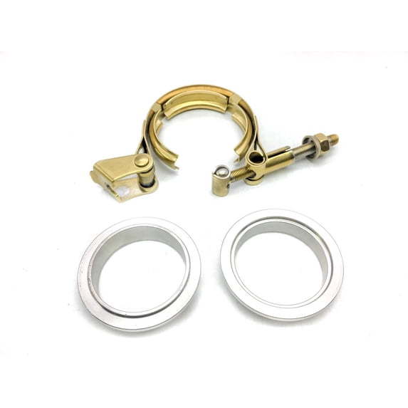 NGR V-Band Kit (Aluminum) V-Band Clamp (Gold) Assembly Kit (6061-T6) - 2.5in