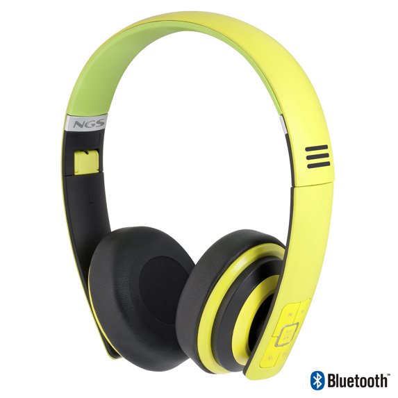 NGS Lime Artica Bluetooth Foldable Headphones - Lime Green