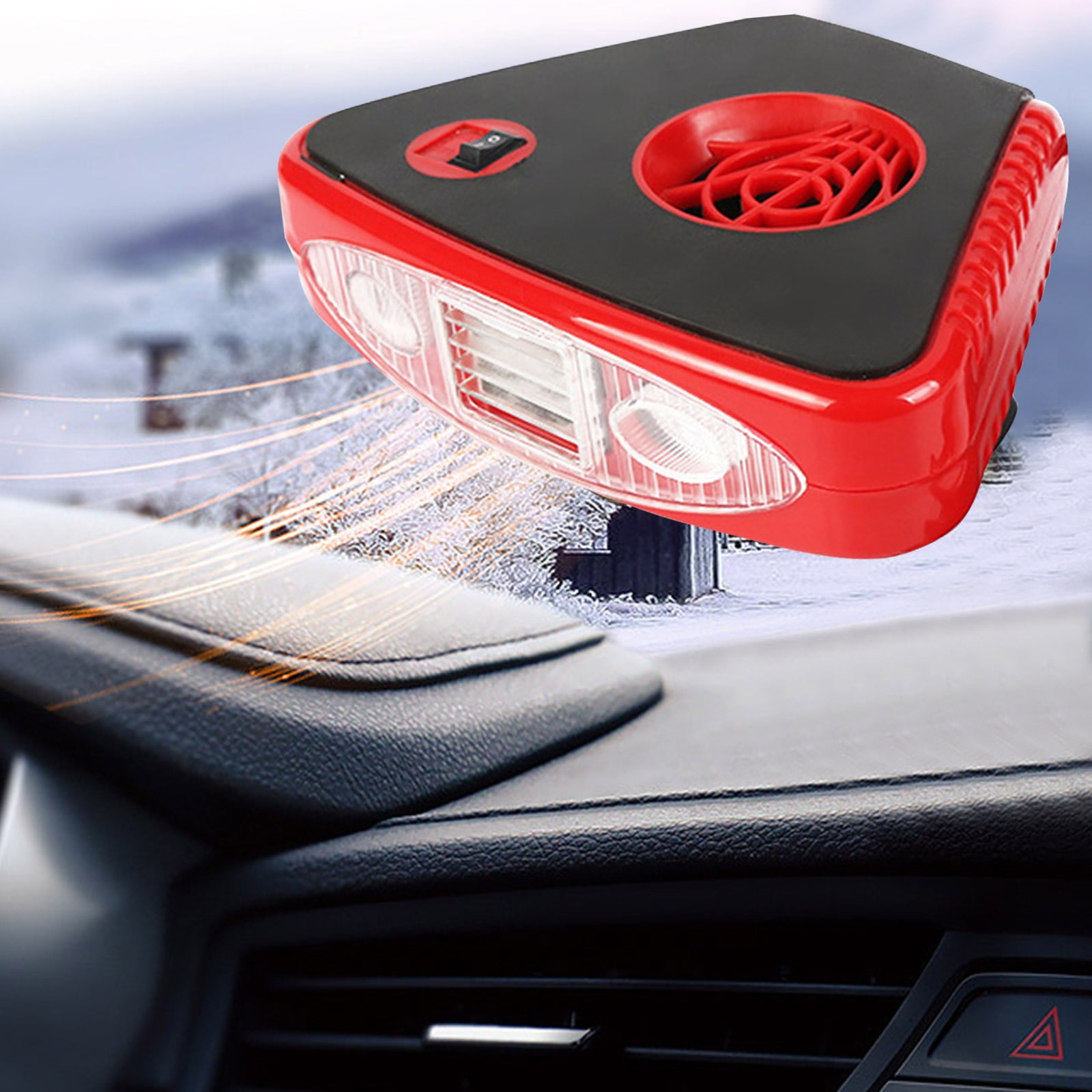 NGTEVOOS 2in1 24V 120W Car Mounted Portable Electric Heaters thermostat