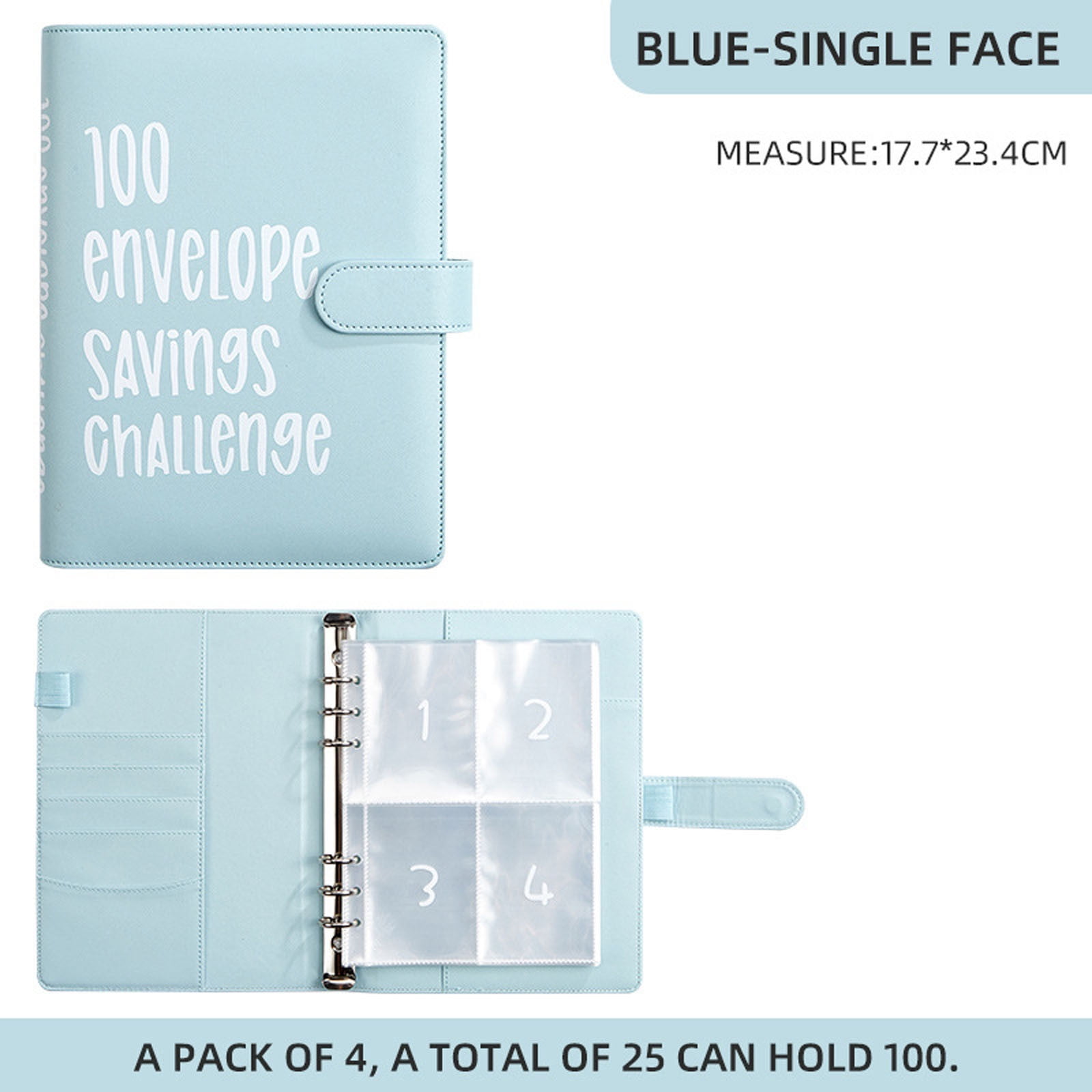 NGTEVOOS Clearance 100 Envelope Challenge Binder, Money Saving Binder - Easy  & Fun Way to Save $5,050