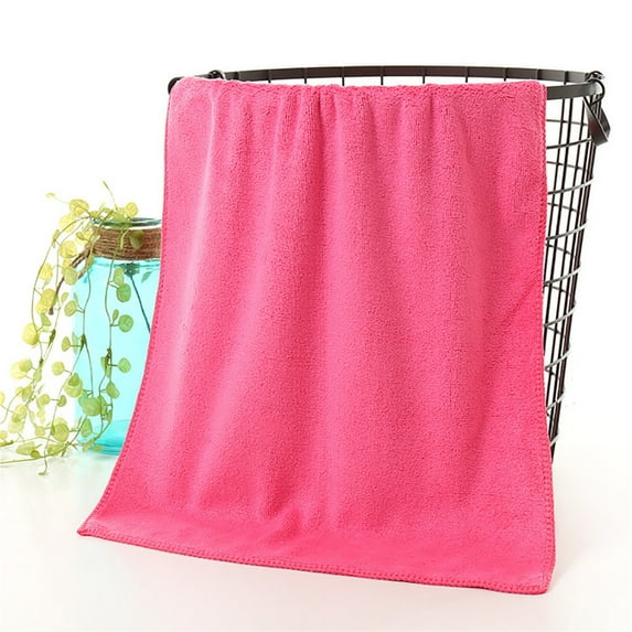 NGTEVOOS Clearance 1pc Bathing Towel Superfine Absorbent Fiber Soft Bath Towel Comfortable Shower Towel Pink
