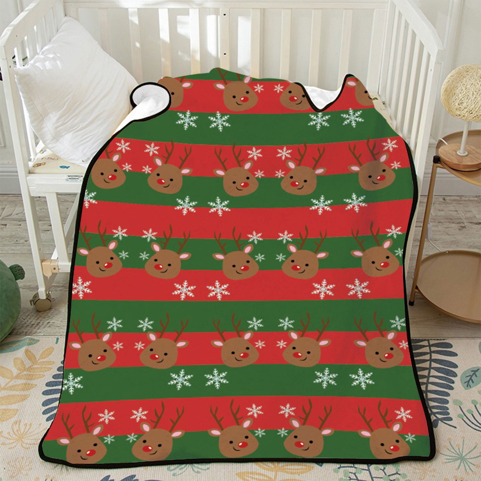 NGTEVOOS Clearance 75*100cm Christmas Flannel Print Blanket office Nap Blanket Cover Blanket