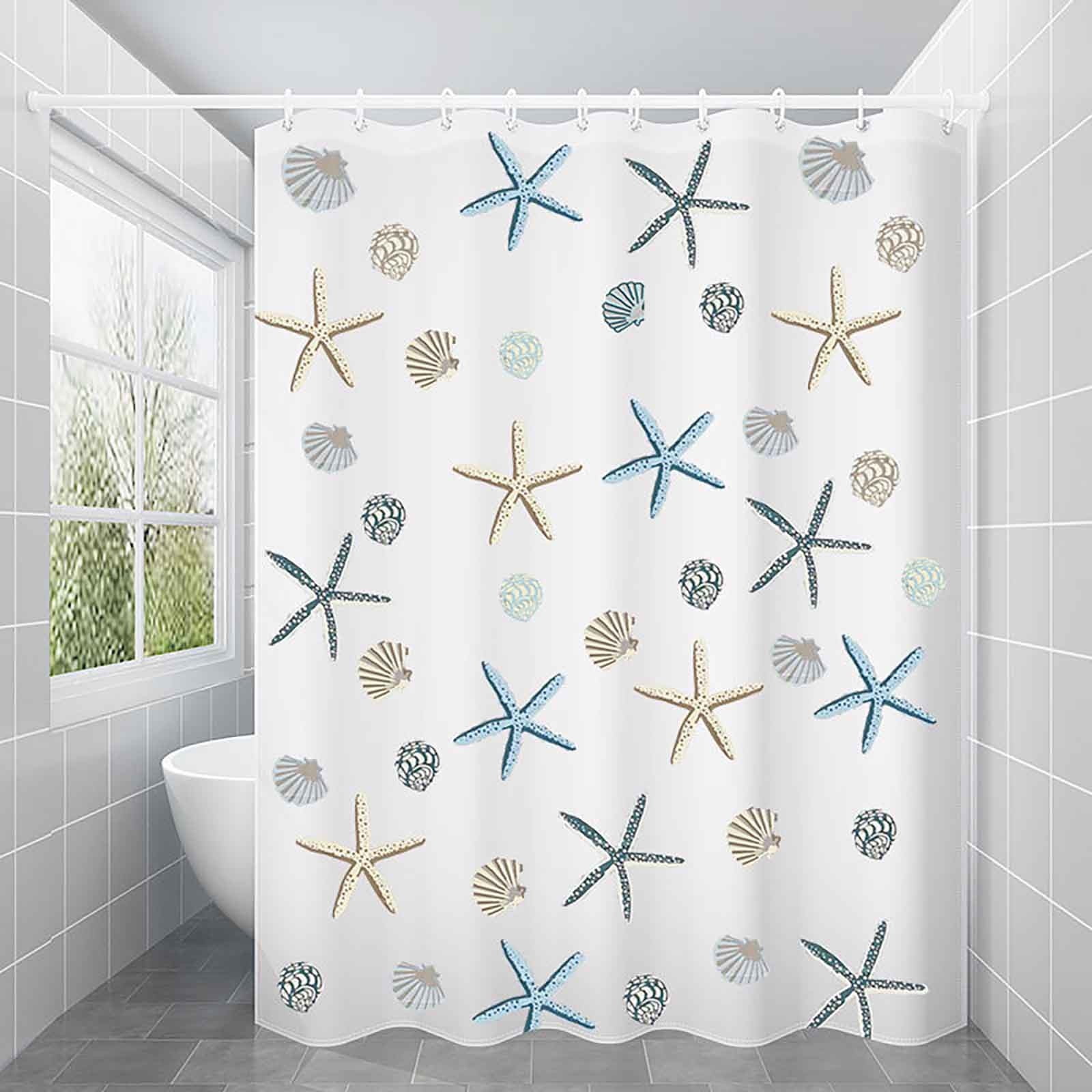 NGTEVOOS Clearance Mildewproof Shower Curtains Waterproof Bathroom ...