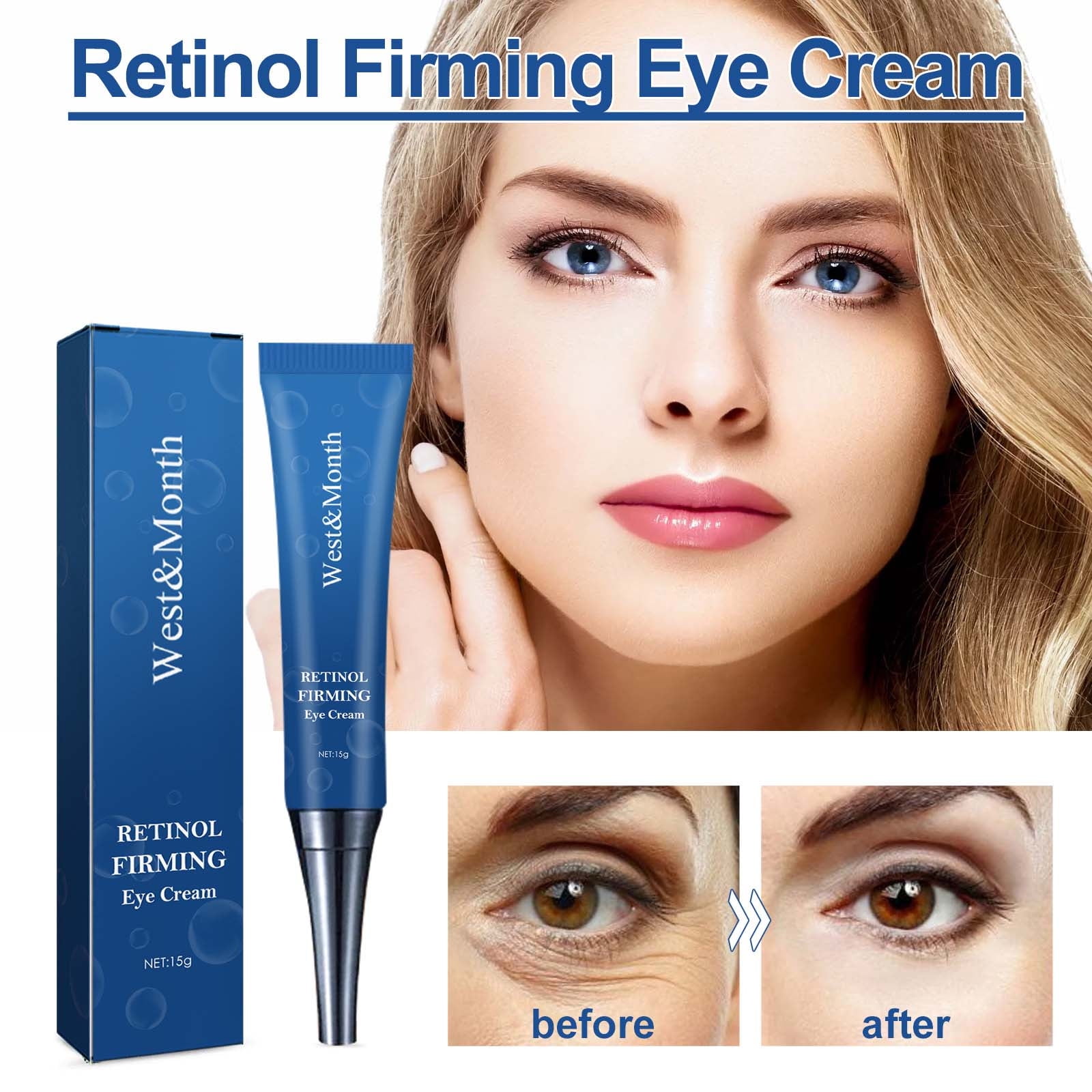 NGTEVOOS Clearance Retinol Eye Cream Tightens the Eyes, Reduces Fine