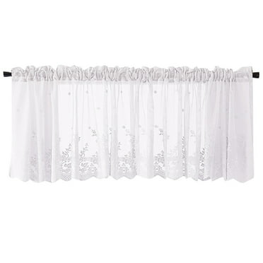 NGTEVOOS Clearance Woven Textured Valance for Bathroom Water Repellent Window Covering