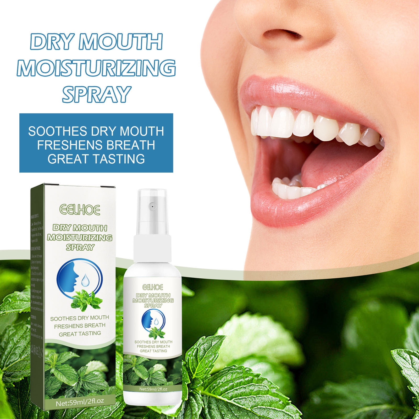 NGTEVOOS Clearance Xylitol Dry Mouth Spray for Dry Mouth Relief