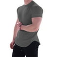 thumbnail image 1 of NGTEVOOS Men's Fitness Short-sleeved Sports Quick Dry T-shirt Stretch Training Clothes, 1 of 5