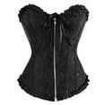 thumbnail image 1 of NGTEVOOS Shapewear for Women Tummy Control Corset Top Bustier G-string Body Shapewear, 1 of 4
