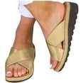thumbnail image 1 of NGTEVOOS Women Comfy Platform Casual Shoes Summer Beach Travel Slipper Flip Flops, 1 of 5