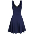 thumbnail image 1 of NGTEVOOS Women Plus Size Sleeveless Camisole Mini Cool Bandage Irregular Hem Dress, 1 of 6