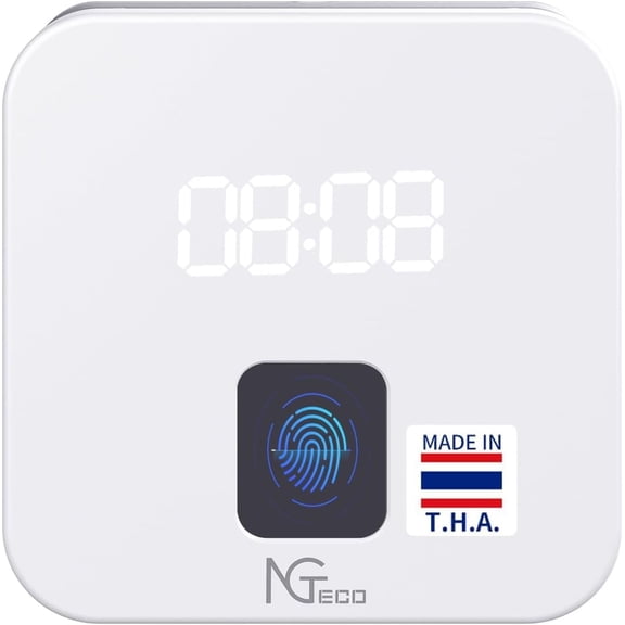 NGTeco Time Clock Cloud-Based, TC4 Fingerprint Time Clocks for Employees Small Business, 2.4G WiFi Customization Rule Clock in Machine with Remote Control Software iOS/Android App, No Monthly Fee