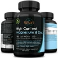 NGU Magnesium & Zinc Dietary Supplement, 360 Vegan Tablets for Enhanced
