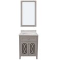 thumbnail image 1 of NGY Stone & Cabinet Margaret Garden 24'' Single Bathroom Vanity with Mirror, 1 of 1