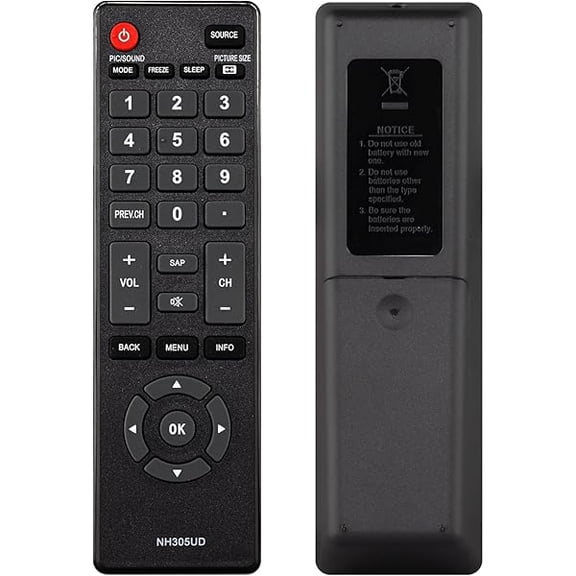 NH305UD Remote Control Replacement for Emerson TV Remote, Universal Remote Control for Emerson TV LCD HDTV Models LF402EM6 LF461EM4 LF501EM4 LF501EM5F LF391EM4 LF320EM4 LF461EM4A LF290EM4