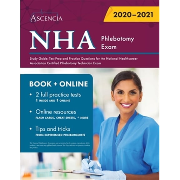 Pre-Owned NHA Phlebotomy Exam Study Guide: Test Prep and Practice Questions for the National Healthcareer Association Certified Phlebotomy Technician Exam (Paperback)