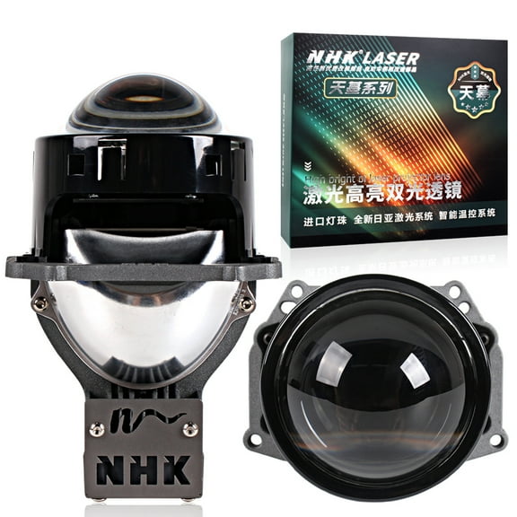 NHK Laser Headlight 3.0 inch Bi LED Projector Lens 5700K 50000LM Universal Retrofit