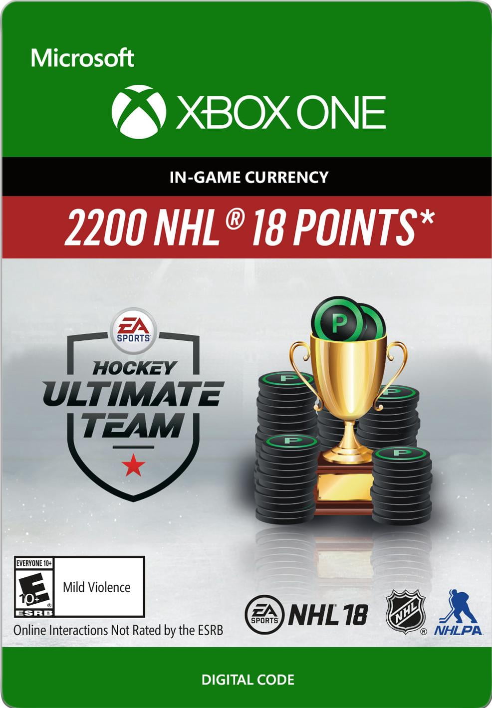 NHL 18 Ultimate Team NHL Points 2200 Xbox One (Email Delivery)