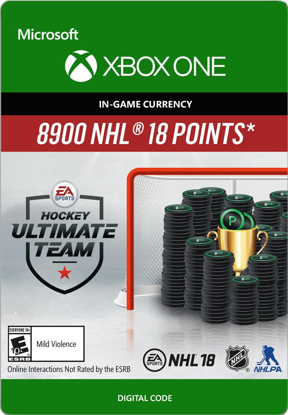 NHL 18 Ultimate Team NHL Points 8900 - Xbox One [Digital]
