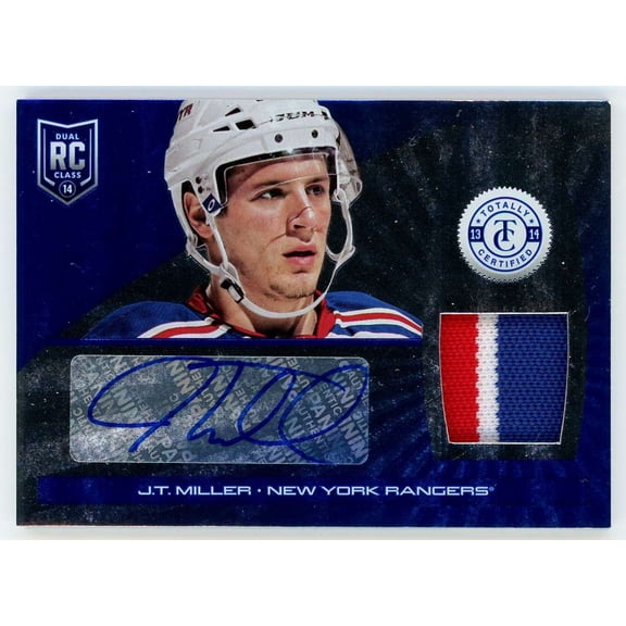 NHL 2013-14 Panini Totally Certified Hockey 23/25 J.T. Miller #168 (Rookie Auto Relic)