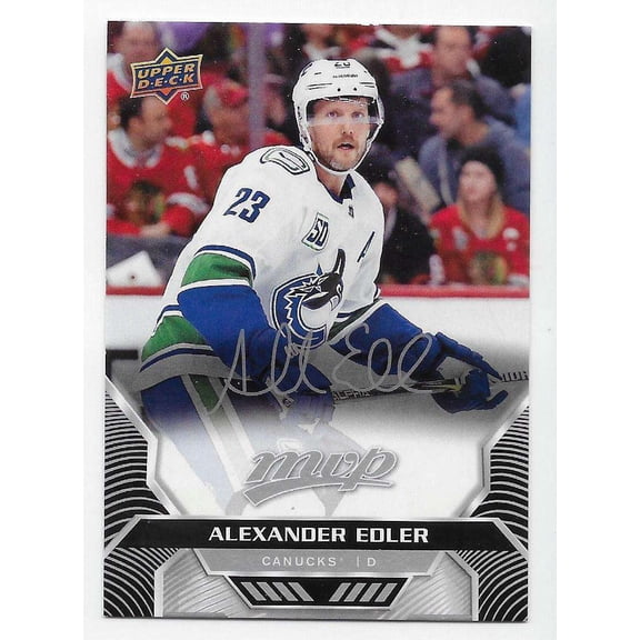 NHL 2020-21 MVP Hockey Silver Script Parallel Alexander Edler #172