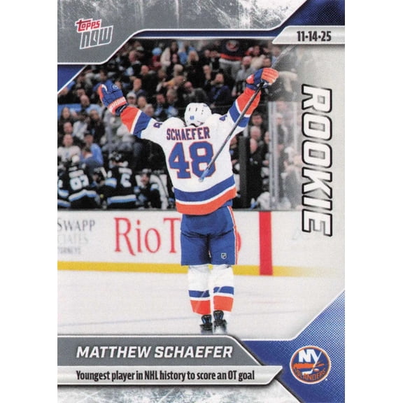 NHL 2025-26 Topps NOW Hockey Matthew Schaefer Single Sticker Card [Rookie]