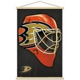 thumbnail image 1 of NHL Anaheim Ducks - Mask 16 Wall Poster with Wooden Magnetic Frame, 22.375" x 34", 1 of 3
