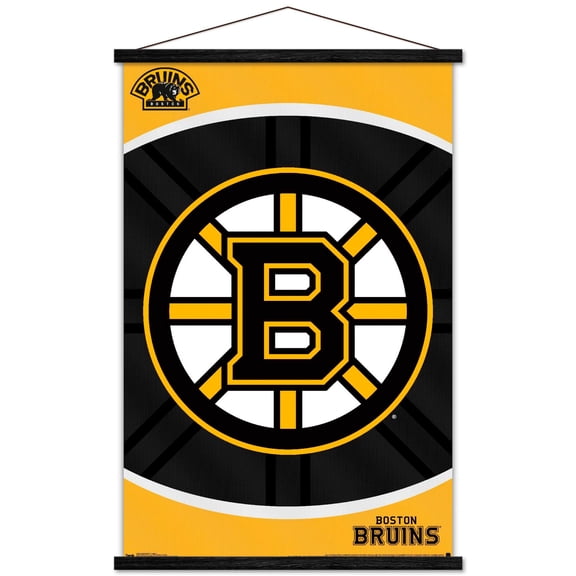 NHL Boston Bruins - Logo 14 Wall Poster with Magnetic Frame, 22.375" x 34"