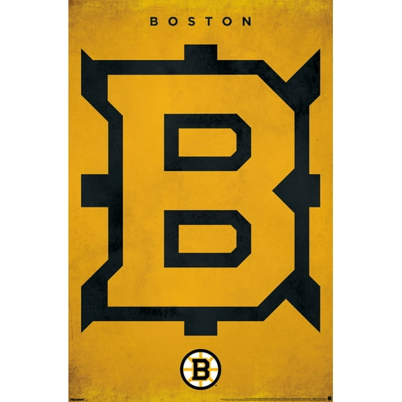 NHL Boston Bruins - Logo 25 Wall Poster, 14.725" x 22.375"