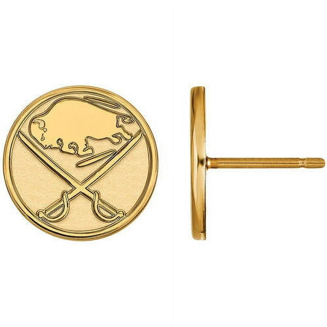 NHL Buffalo Sabres 10kt Yellow Gold Small Post Earrings