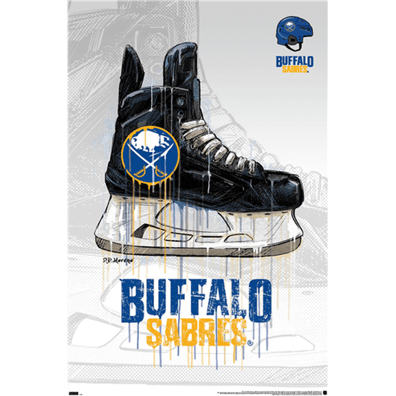 NHL Buffalo Sabres - Drip Skate 21 Wall Poster, 22.375" x 34"