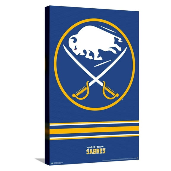 NHL Buffalo Sabres - Logo 20 Canvas Wall Poster, 14.725" x 22.375"