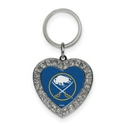 NHL Buffalo Sabres Rhinestone Heart Key Ring QGC7965