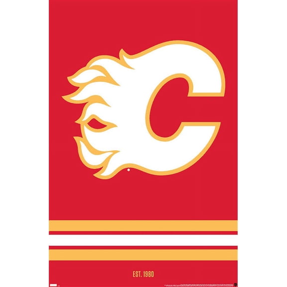 NHL Calgary Flames - Logo 21 Wall Poster, 14.725" x 22.375"