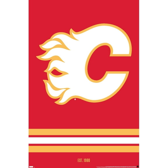 NHL Calgary Flames - Logo 21 Wall Poster, 22.375" x 34"