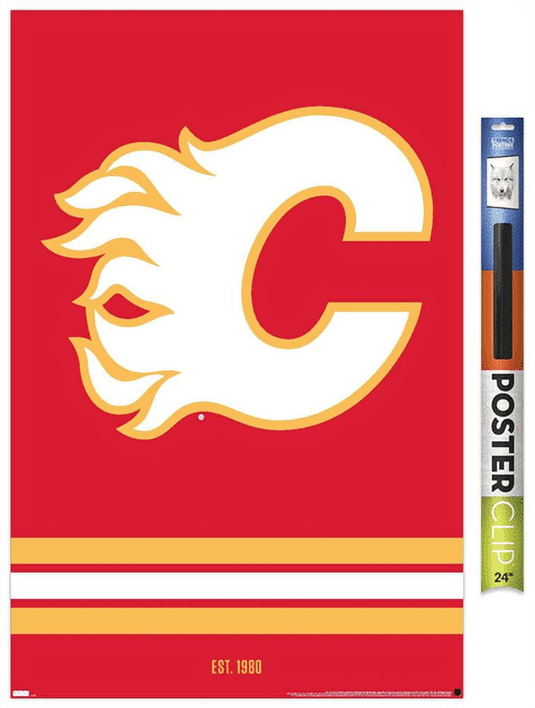 NHL Calgary Flames - Logo 21 Wall Poster, 22.375" x 34"