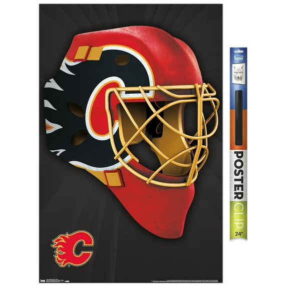 NHL Calgary Flames - Mask 16 Wall Poster, 22.375" x 34"