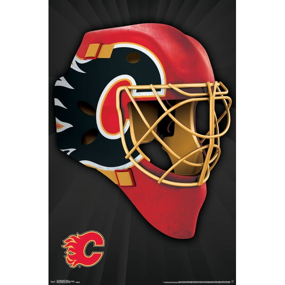 NHL Calgary Flames - Mask 16 Wall Poster, 22.375" x 34"