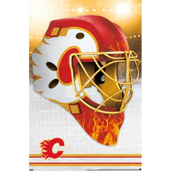 NHL Calgary Flames - Mask 20 Wall Poster, 14.725" x 22.375"