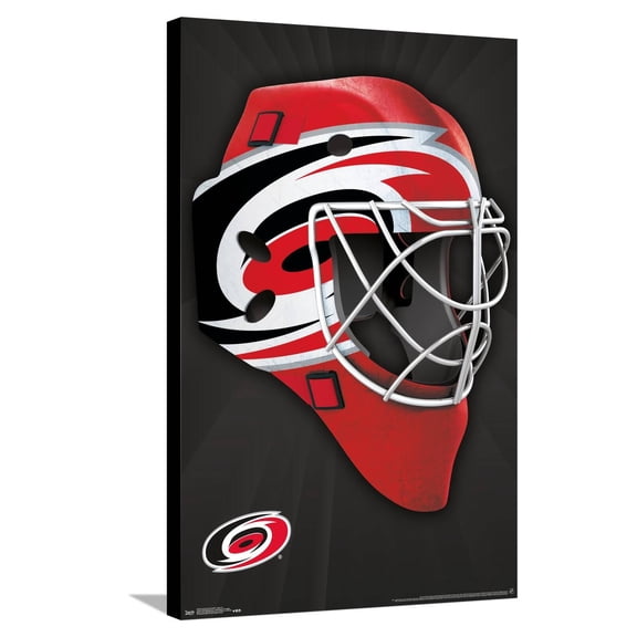 NHL Carolina Hurricanes - Mask 16 Canvas Wall Poster, 22.375" x 34"