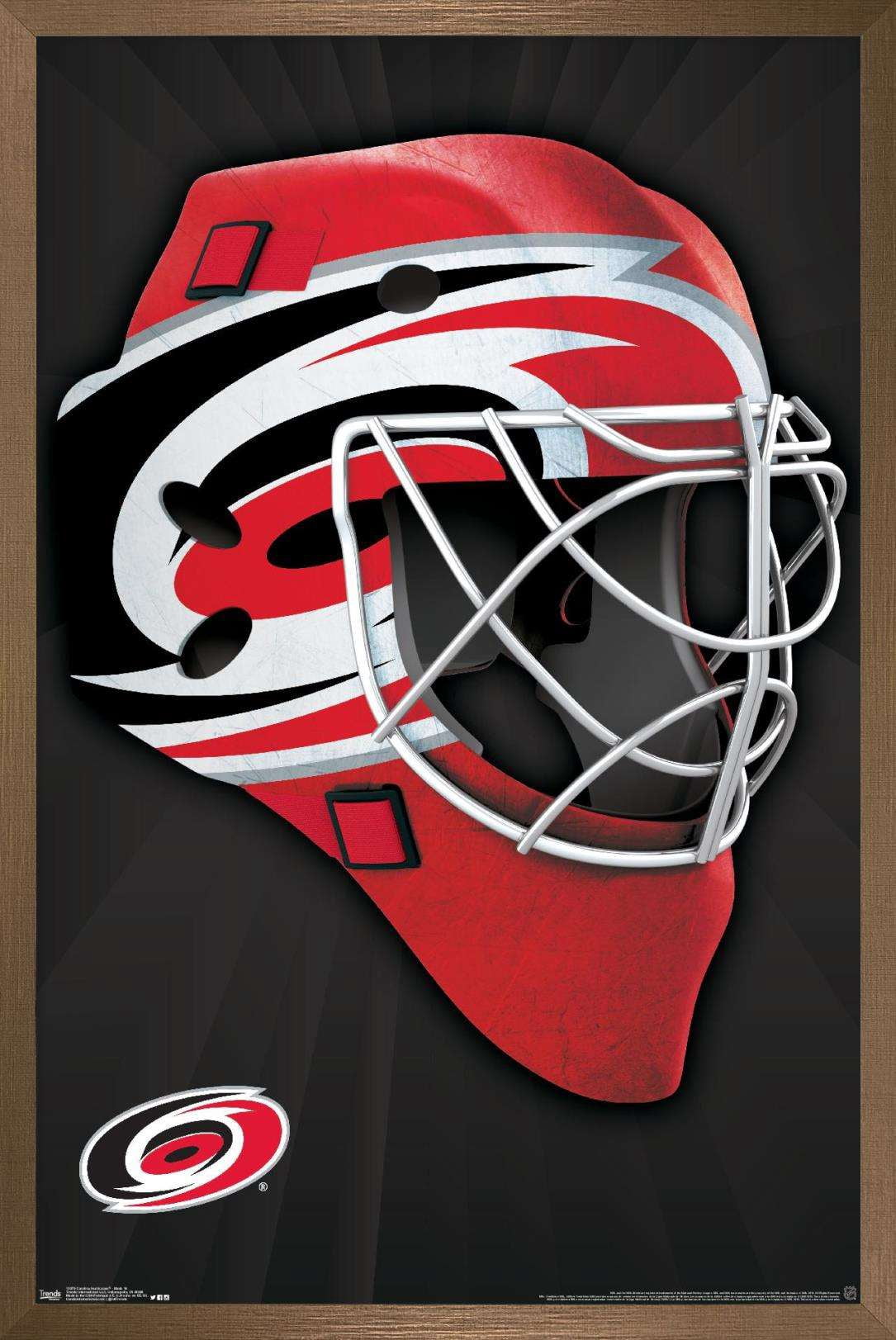 NHL Carolina Hurricanes - Mask 16 Wall Poster, 14.725" x 22.375", Framed