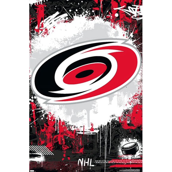 NHL Carolina Hurricanes - Maximalist Logo 23 Wall Poster, 22.375" x 34"