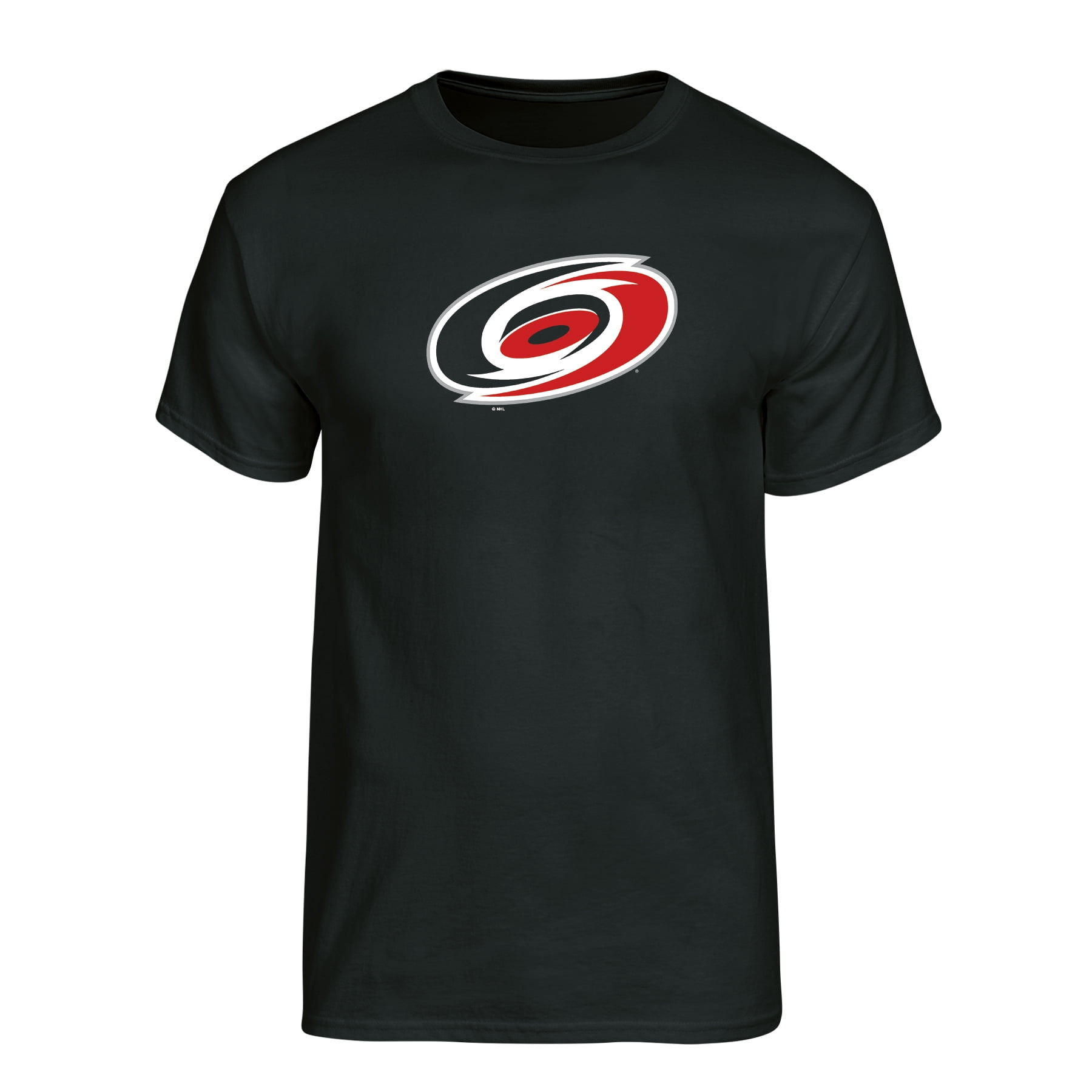 NHL Carolina Hurricanes Men's Team Color Primary Logo Short Sleeve T-Shirt