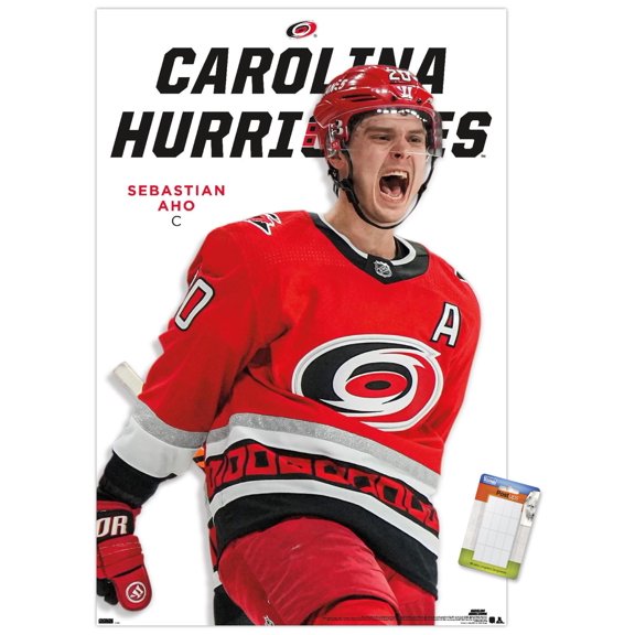 NHL Carolina Hurricanes - Sebastian Aho Feature Series 23 Wall Poster, 14.725" x 22.375"