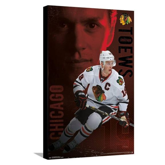 NHL Chicago Blackhawks - Jonathan Toews 13 Canvas Wall Poster, 14.725" x 22.375"