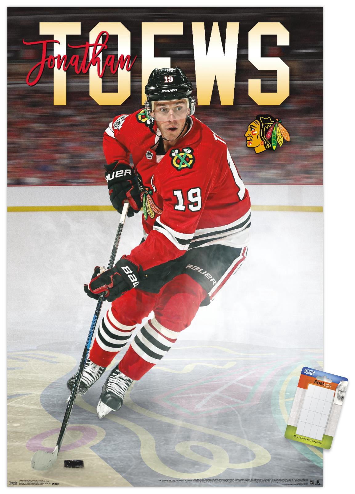 NHL Chicago Blackhawks - Jonathan Toews 17 Wall Poster, 14.725" x 22.375"