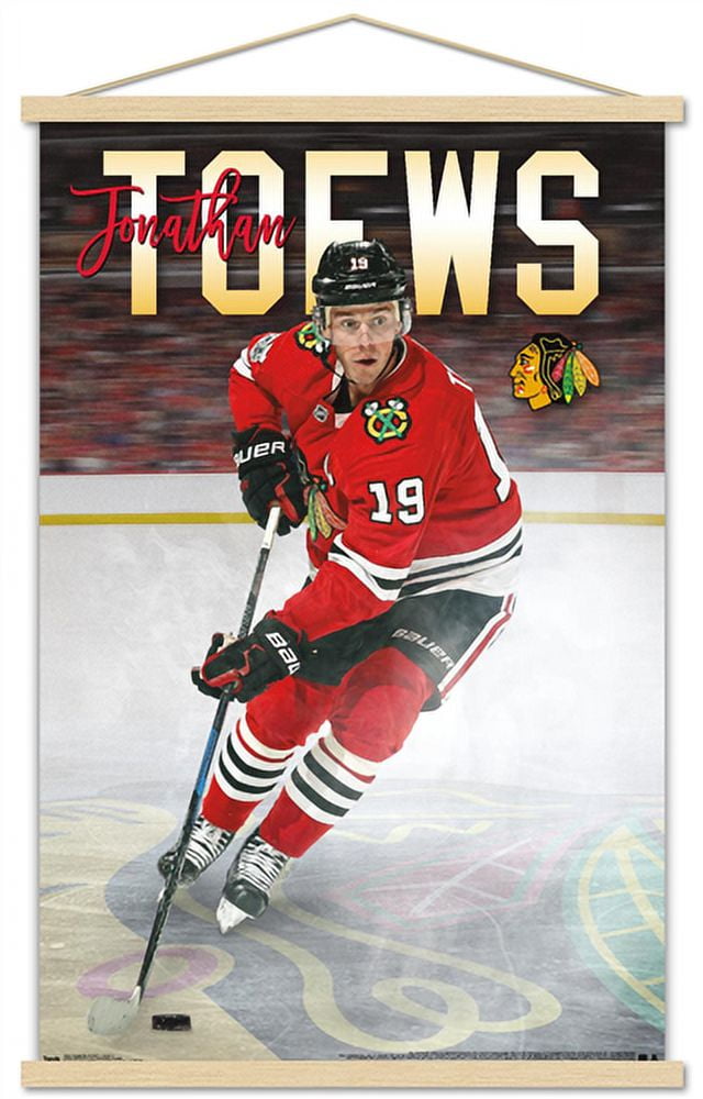 NHL Chicago Blackhawks - Jonathan Toews 17 Wall Poster with Wooden Magnetic Frame, 22.375" x 34"