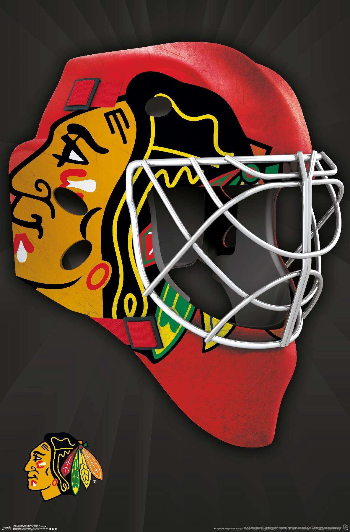 NHL Chicago Blackhawks - Mask 16 Wall Poster, 14.725" x 22.375"